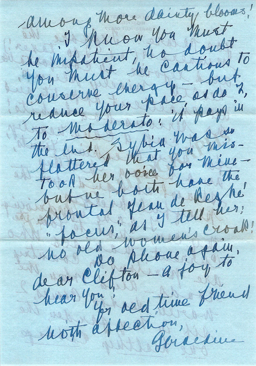 Farrar, Geraldine - Autograph Manuscripts (Various Options) - Image 16