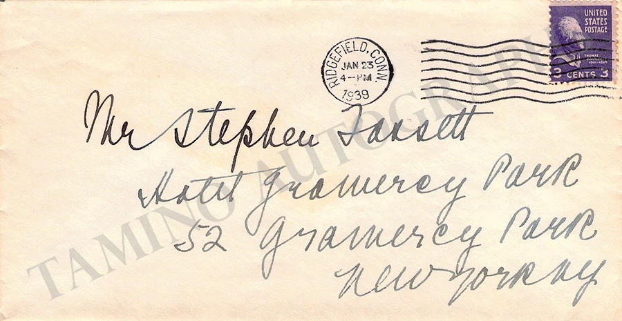 Farrar, Geraldine - Letter Archive 1938-1939 - Image 51