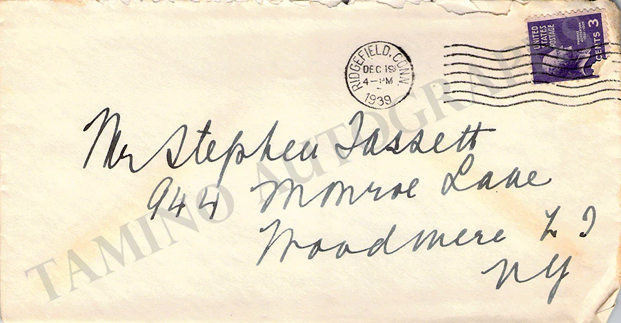 Farrar, Geraldine - Letter Archive 1938-1939 - Image 6