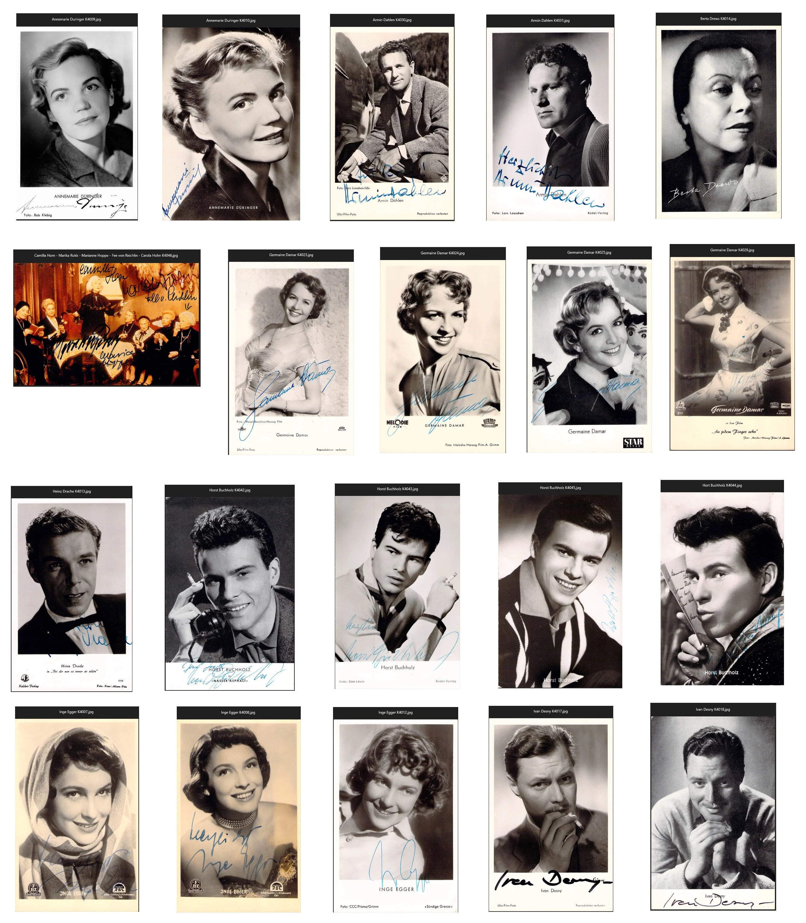 German Actors & Actresses - Various Autographs Lots (Part II) - Image 15