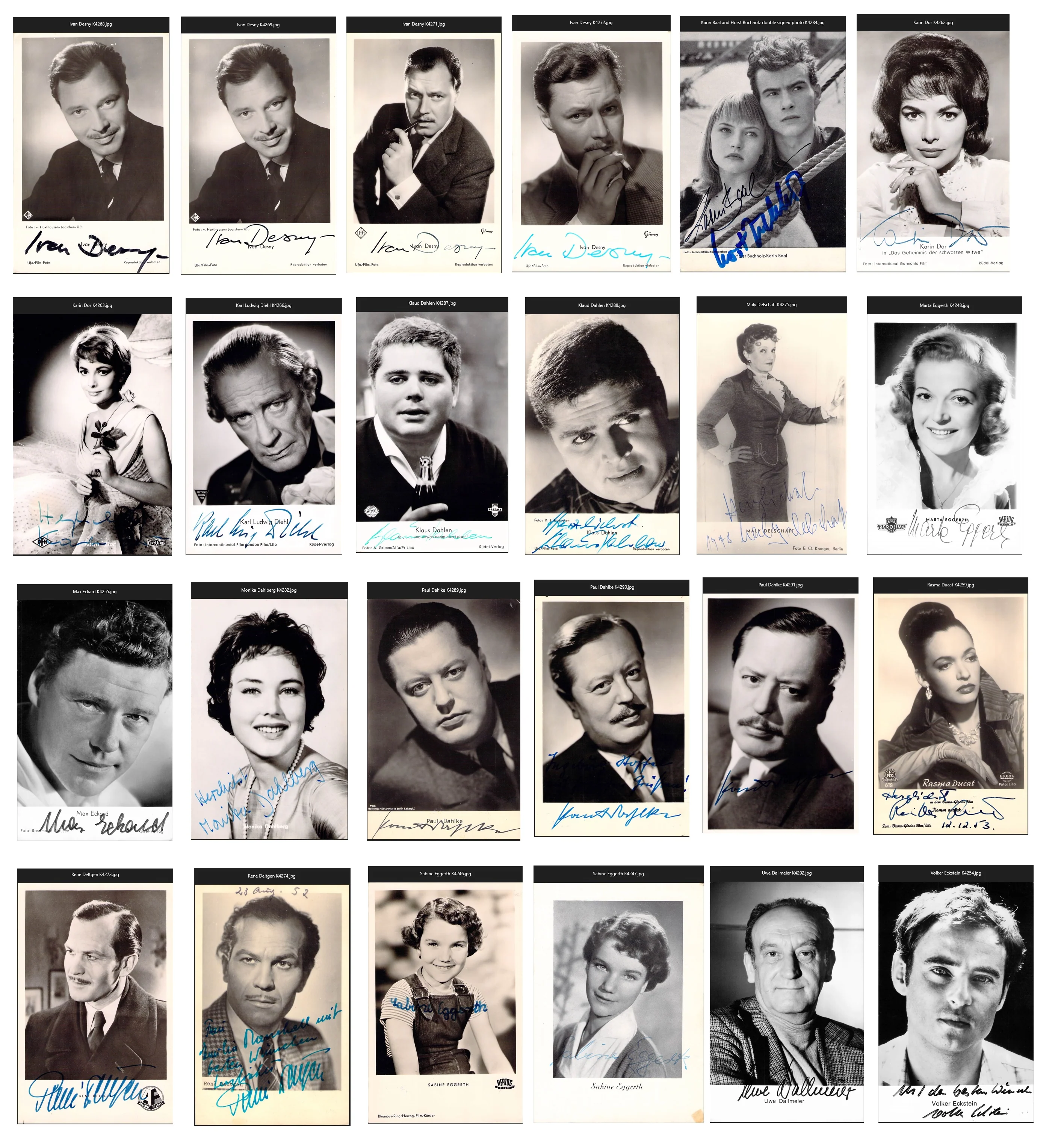 German Actors & Actresses - Various Autographs Lots (Part II) - Image 44