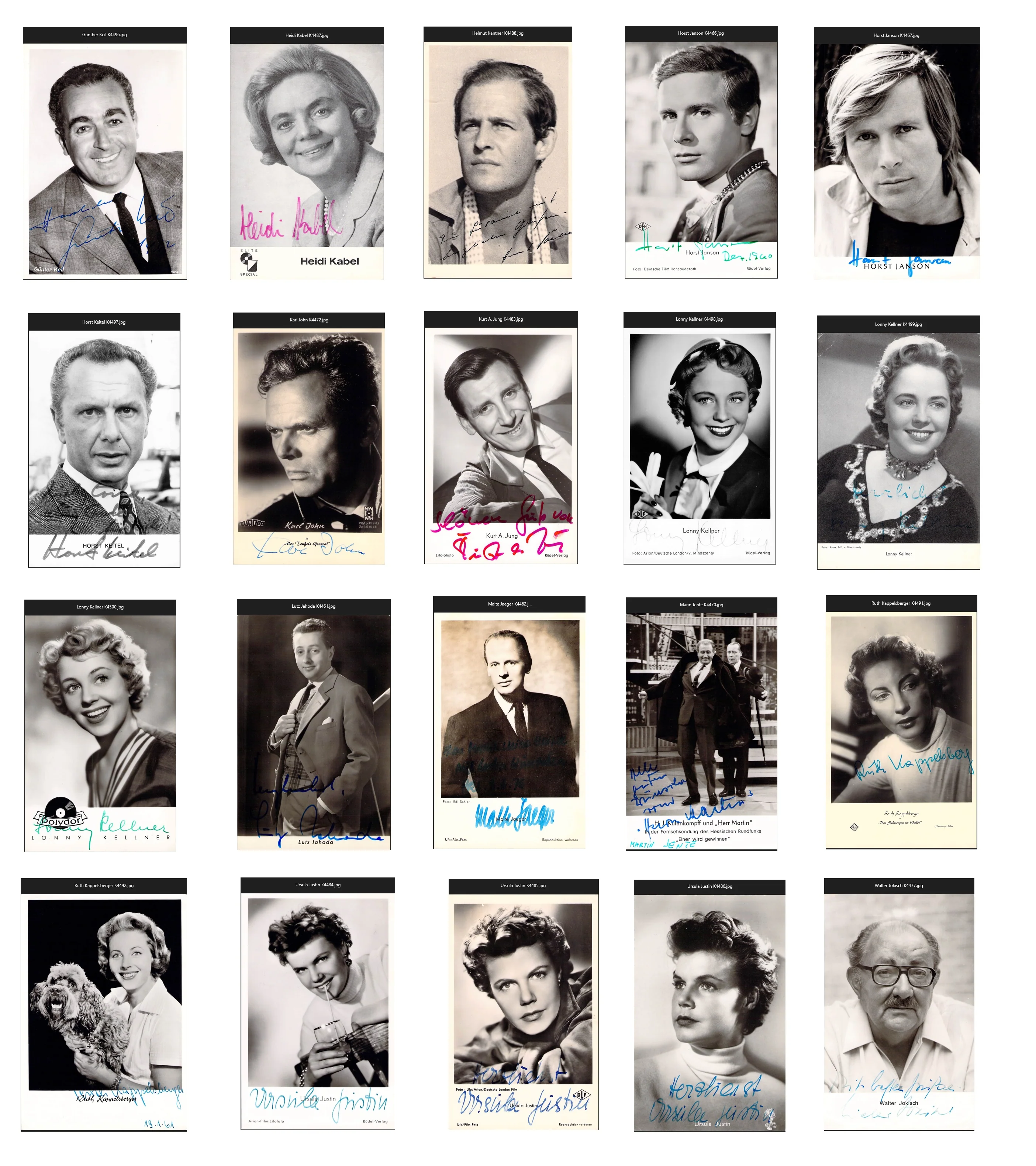 German Actors & Actresses - Various Autographs Lots (Part II) - Image 52