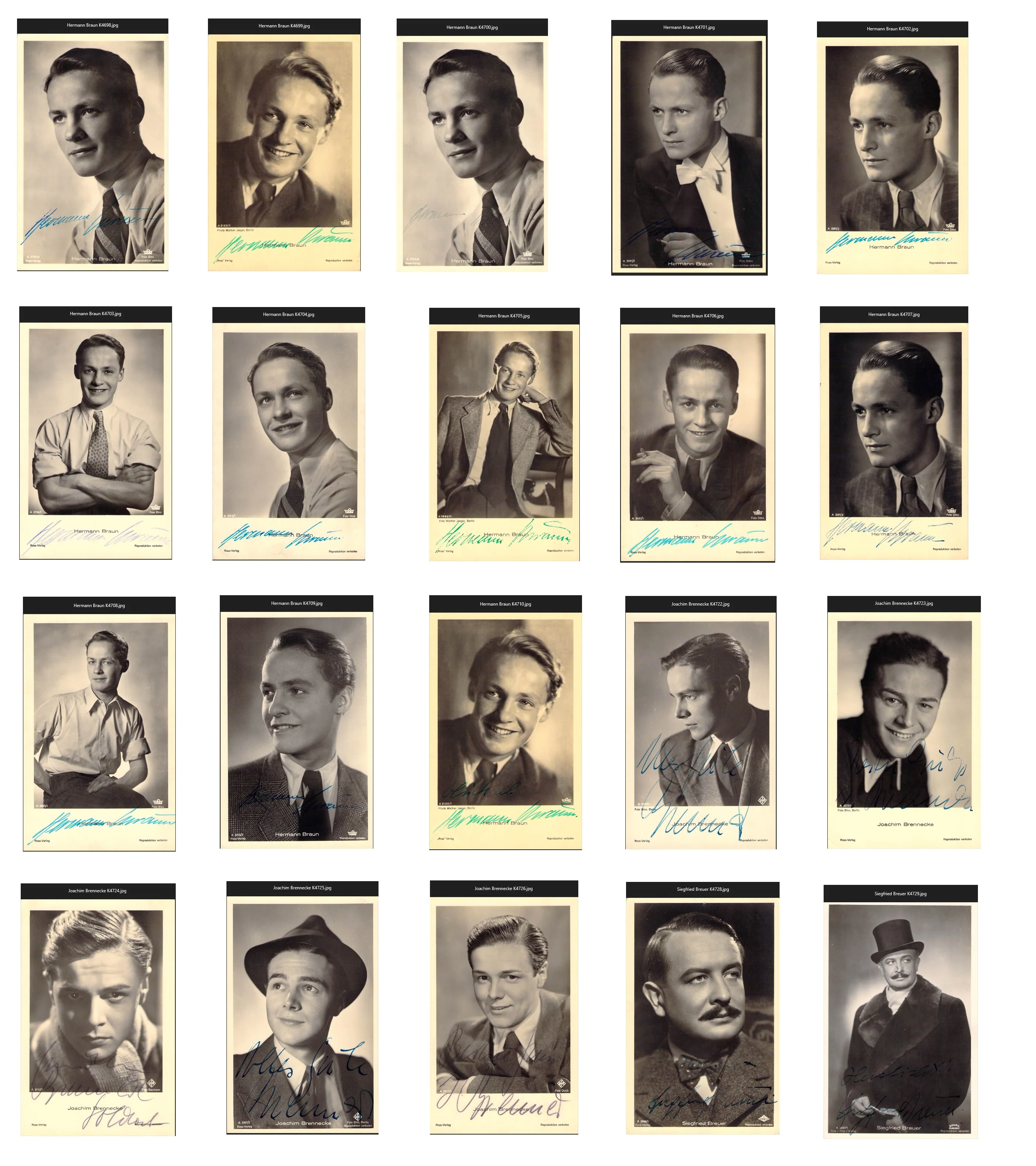 German Actors & Actresses - Various Autographs Lot (Part III) - Image 10