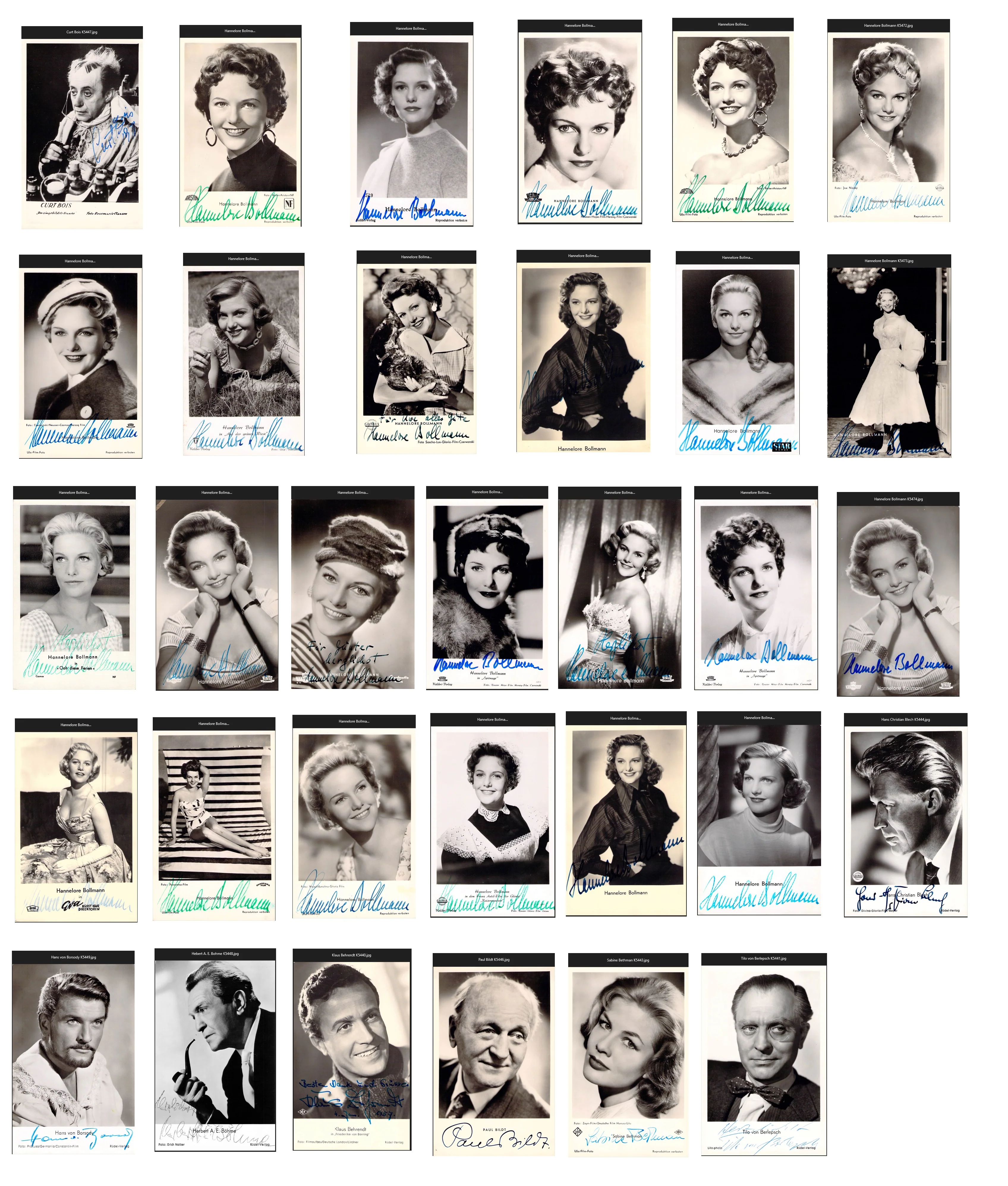 German Actors & Actresses - Various Autographs Lot (Part III) - Image 38