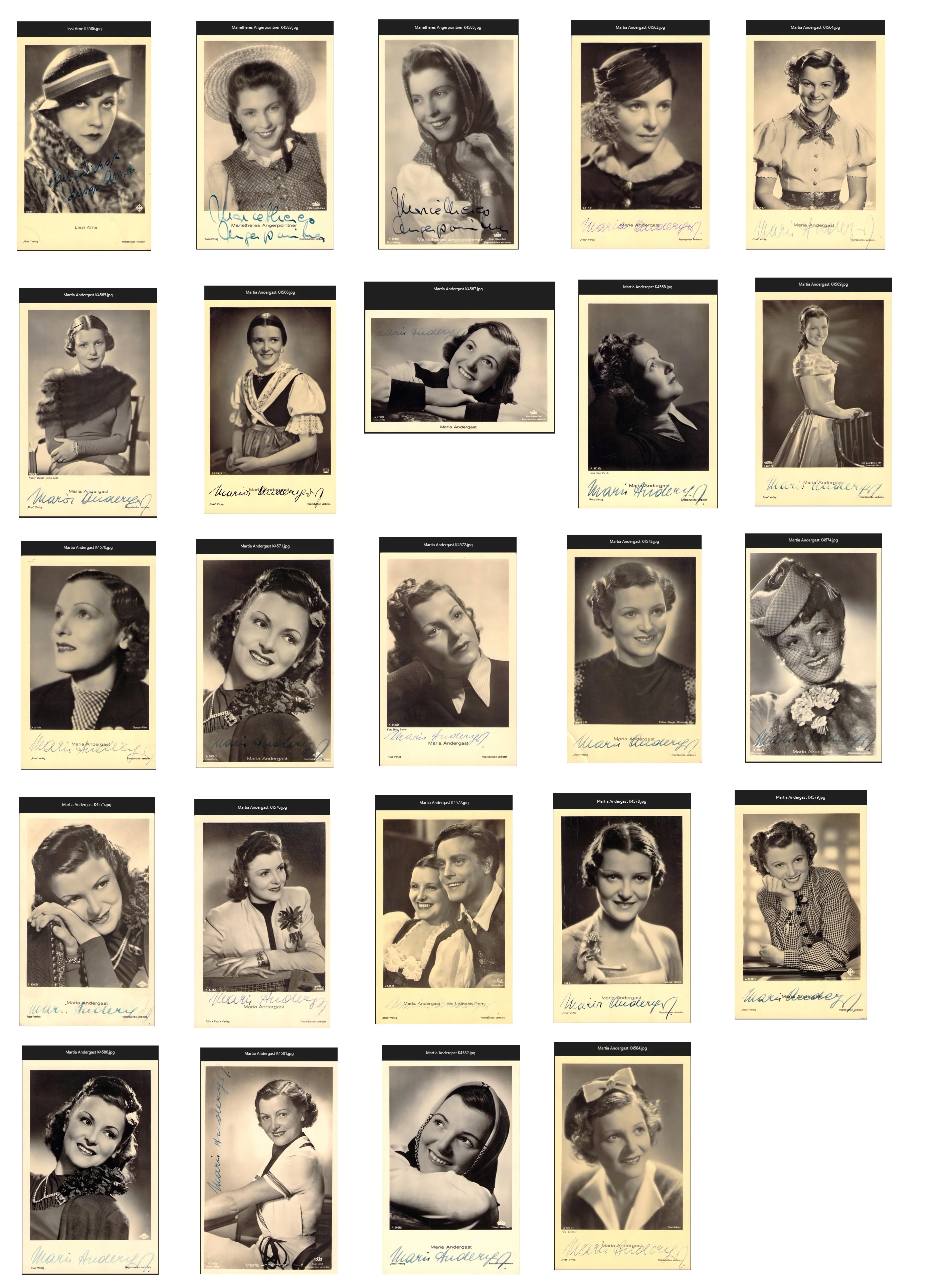 German Actors & Actresses - Various Autographs Lot (Part III) - Image 4