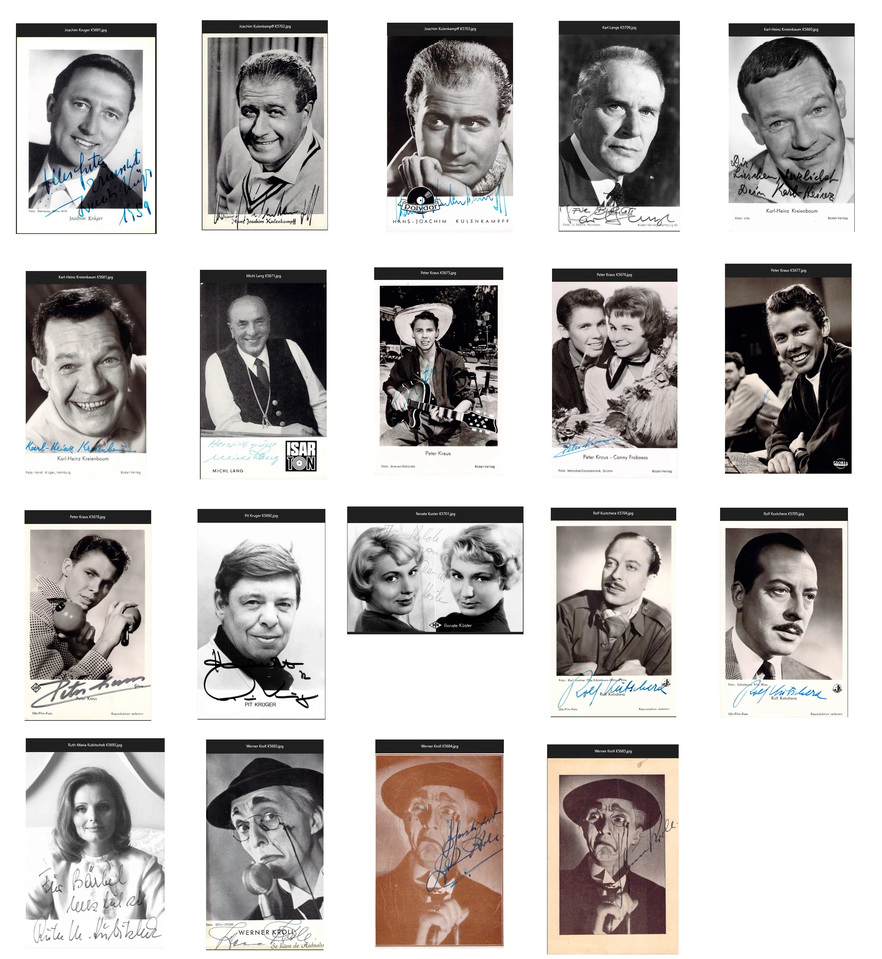 German Actors & Actresses - Various Autographs Lot (Part III) - Image 48