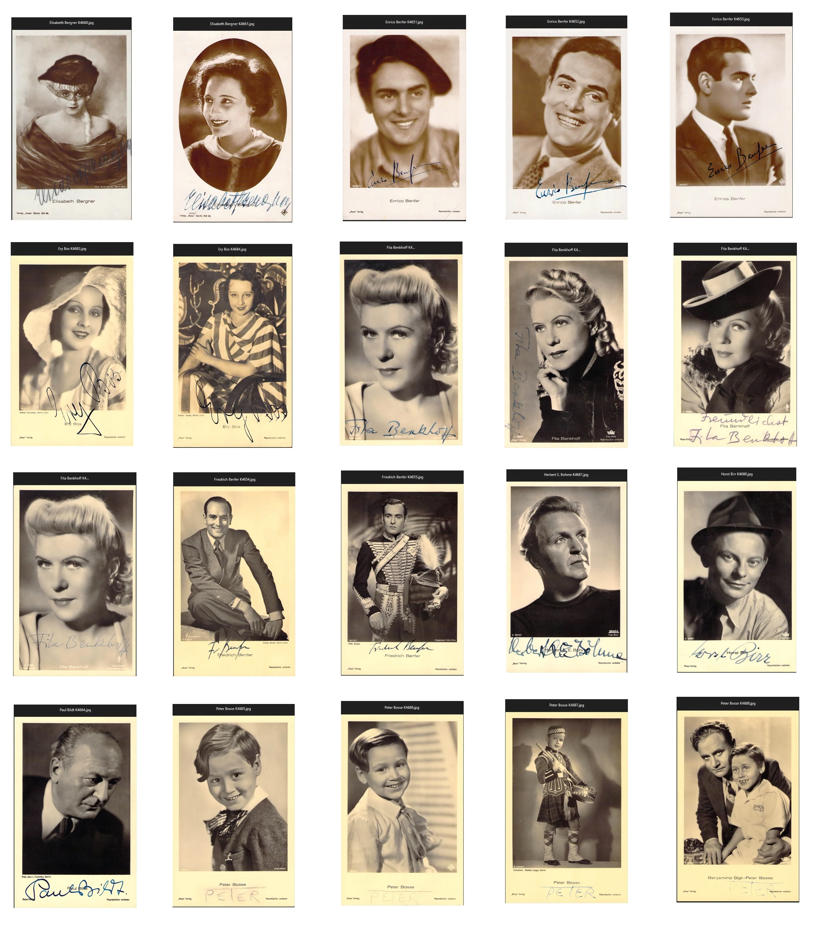 German Actors & Actresses - Various Autographs Lot (Part III) - Image 7