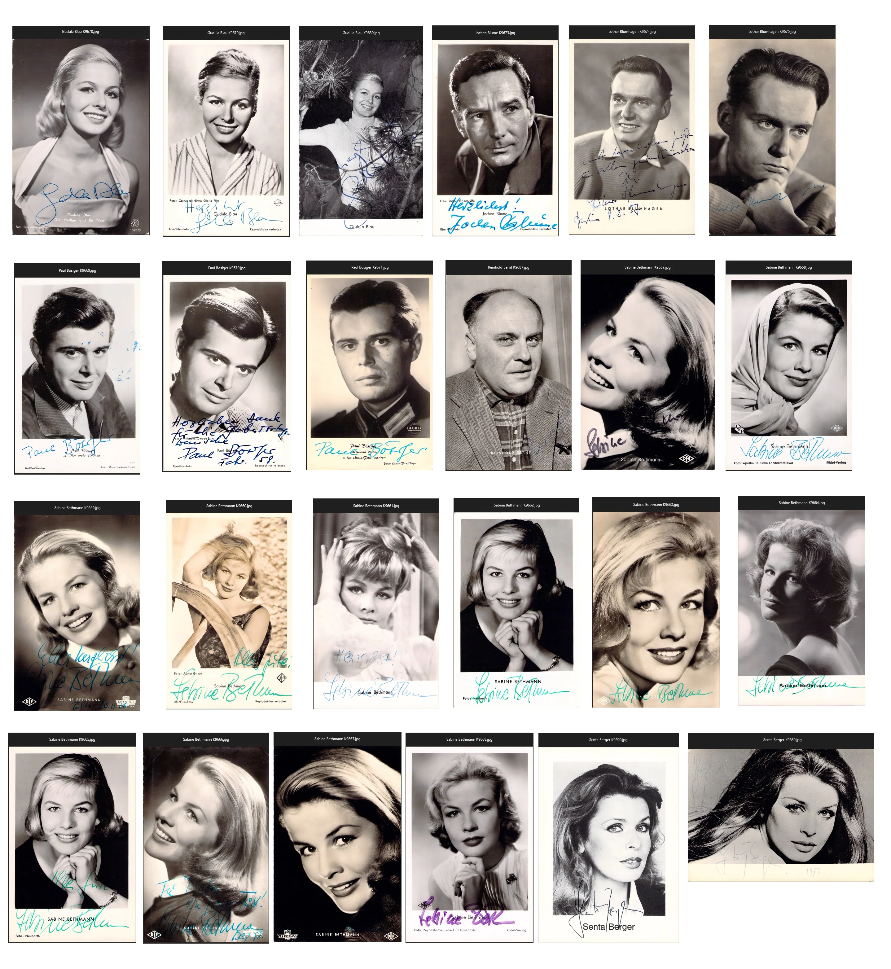 German Actors & Actresses - Various Autographs Lot (Part IV) - Image 30