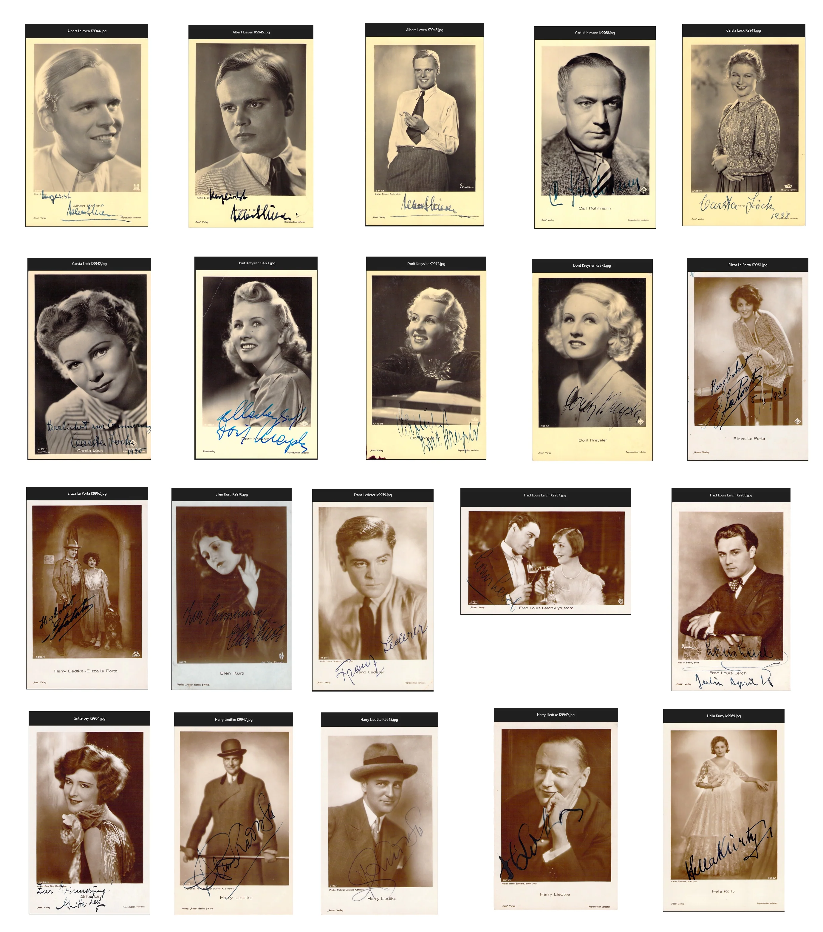 German Actors & Actresses - Various Autographs Lot (Part IV) - Image 53