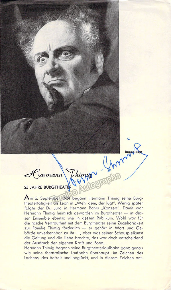 German Actors and Actresses - Signed Programs Lot - Image 5