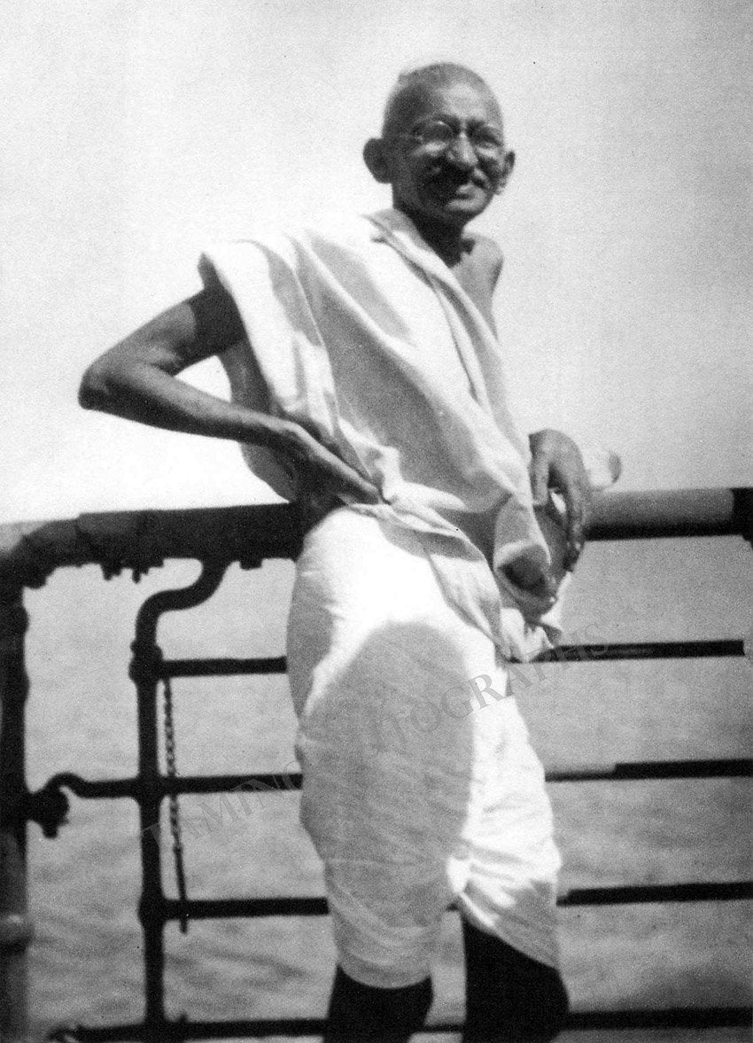 Ghandi, Mahatma (Mohandas) - Handwritten Postcard - Image 2
