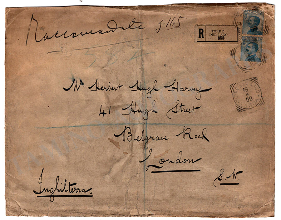 Puccini, Giacomo - Autograph and Clips Album