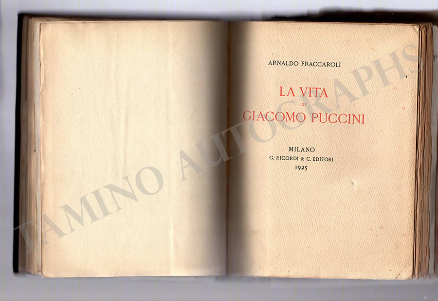 Puccini, Giacomo - Autograph and Clips Album - Image 3