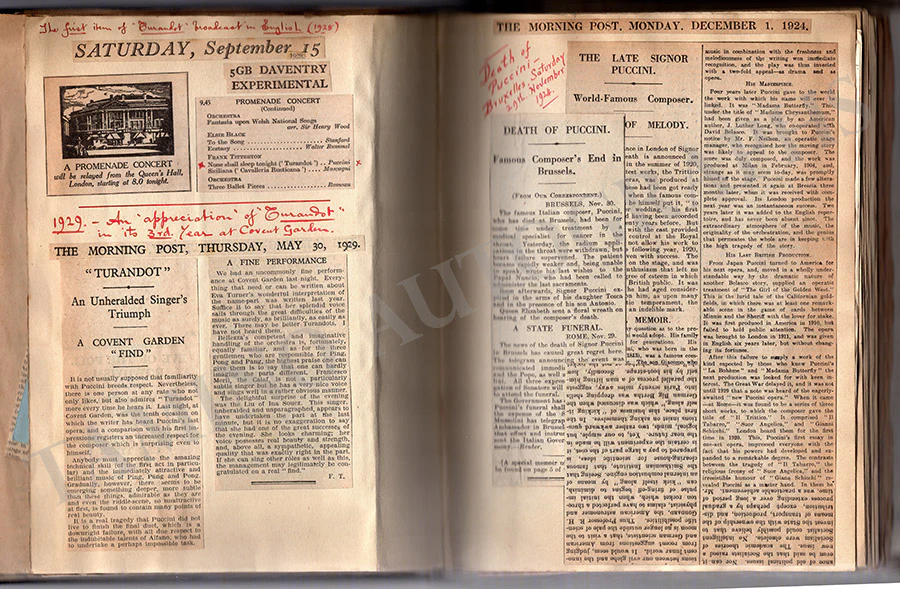 Puccini, Giacomo - Autograph and Clips Album - Image 4
