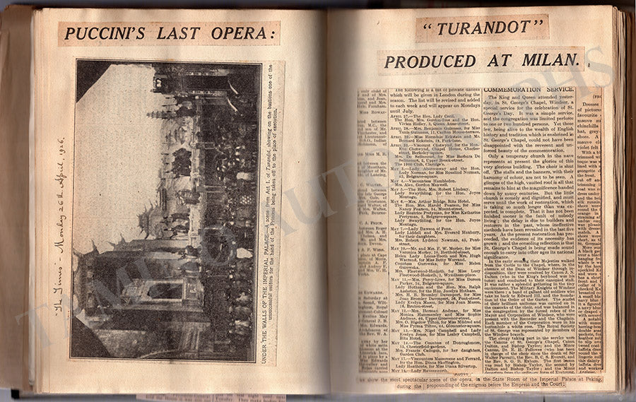 Puccini, Giacomo - Autograph and Clips Album - Image 5