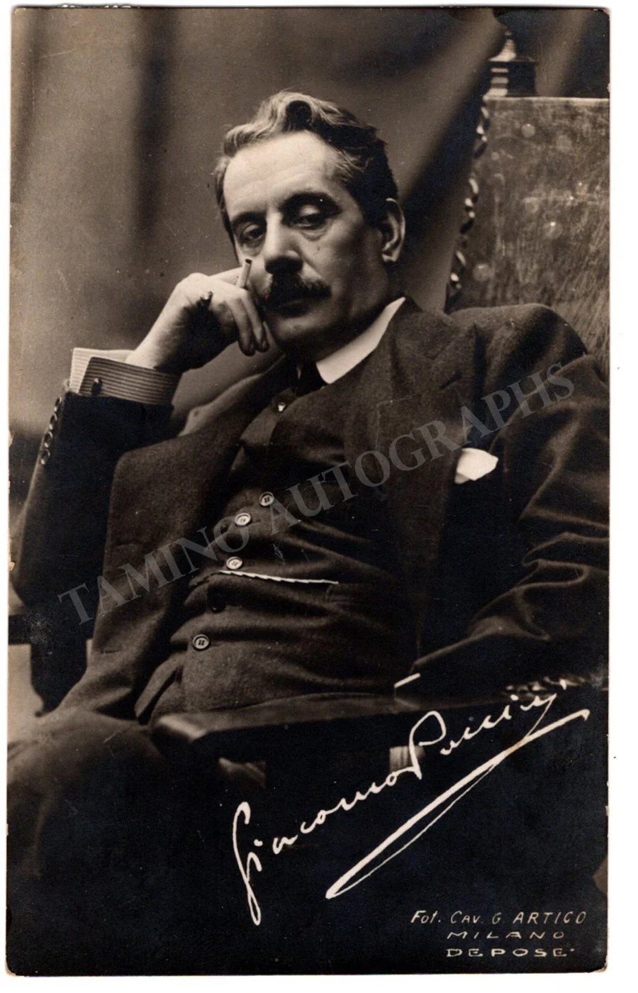 Puccini, Giacomo - Autograph Music Quote 1902 - Image 2