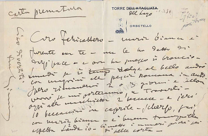 Puccini, Giacomo - Autographs Manuscripts (Various Options) - Image 17