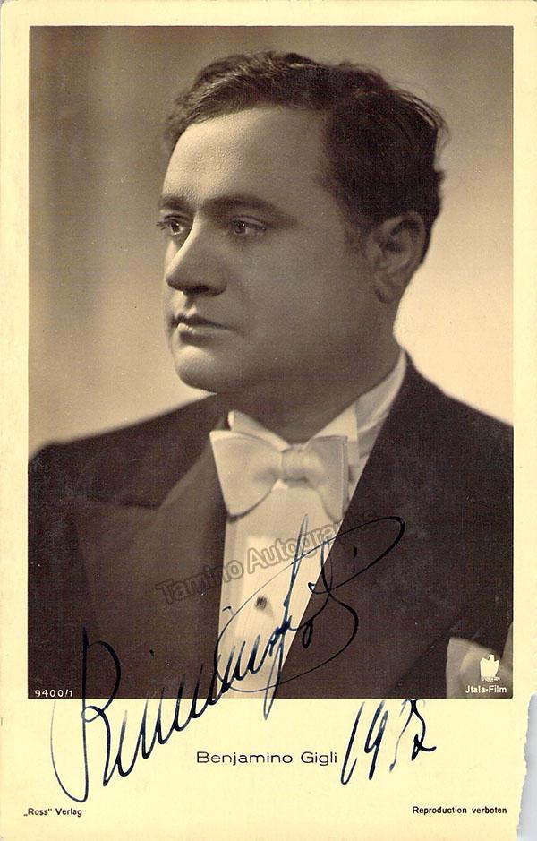 GIGLI, Beniamino (Various Autographs) - Image 13