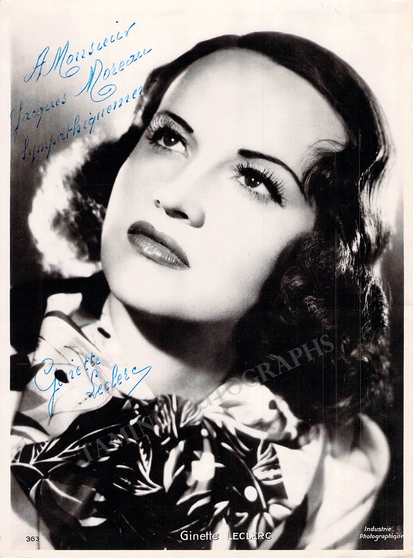 Leclerc, Ginette - Signed Photograph
