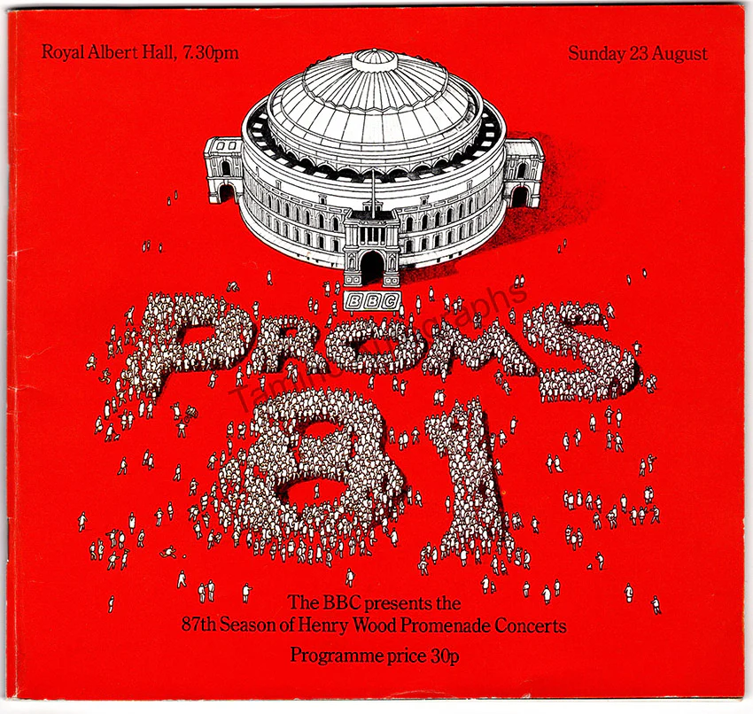 Giulini, Carlo Maria - Signed Program London 1981