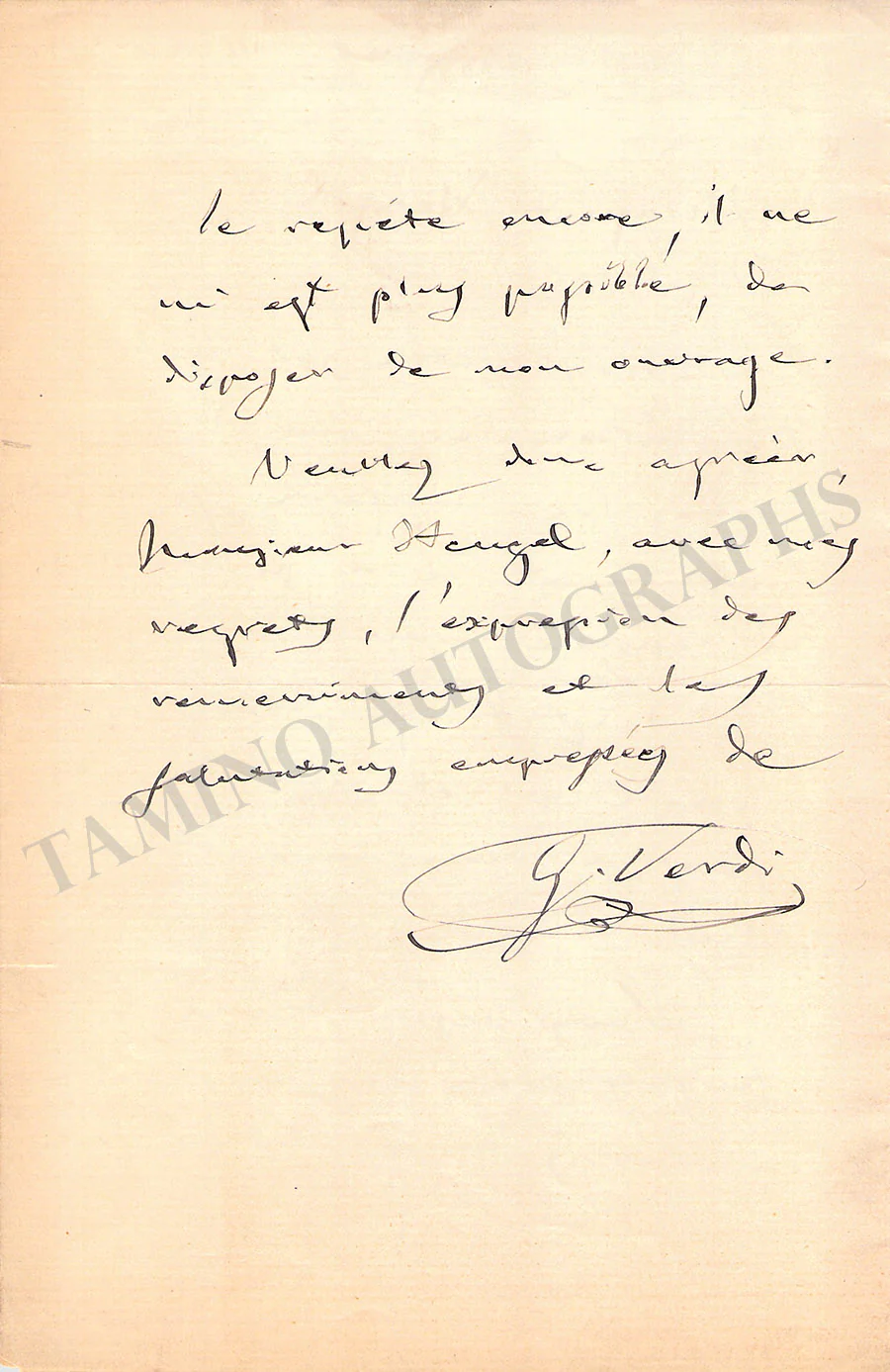 Verdi, Giuseppe - Autograph Manuscripts (Various Options) - Image 34