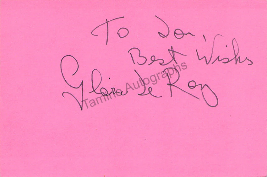 LeRoy, Gloria - Signed Card