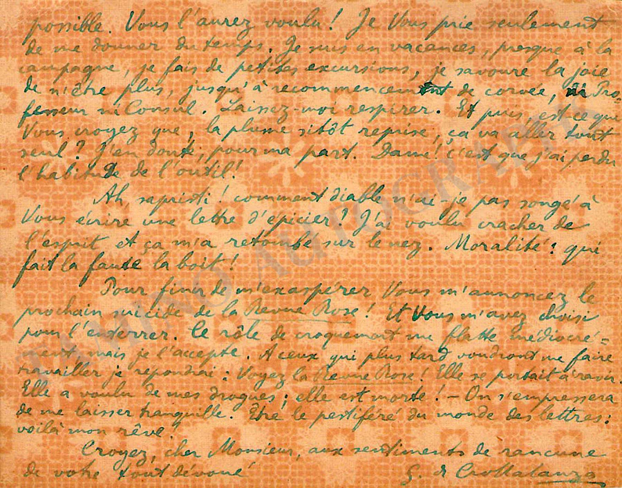Di Crollalanza, Goffredo - Lot of 7 Autograph Letters 1886-1890 - Image 2