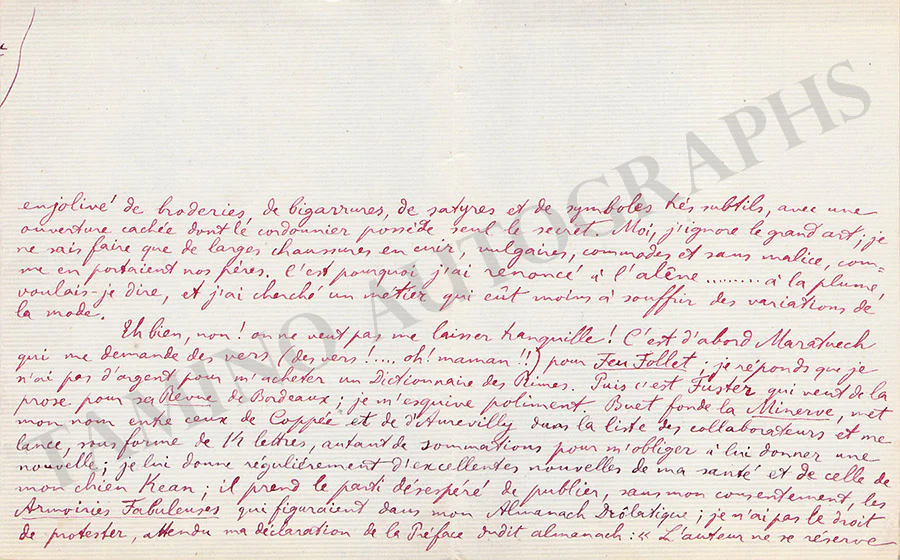Di Crollalanza, Goffredo - Lot of 7 Autograph Letters 1886-1890 - Image 6