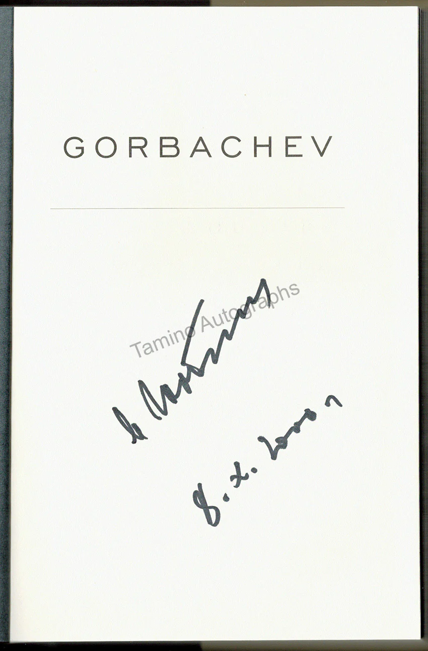 Gorbachev, Mikhail - Signed Book "On my Country and the World" - Image 2