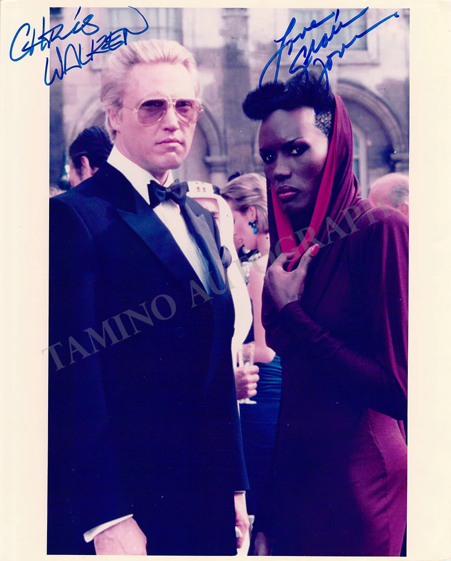 Jones, Grace - Walken, Christopher - Signed Photograph in "A View to Kill"