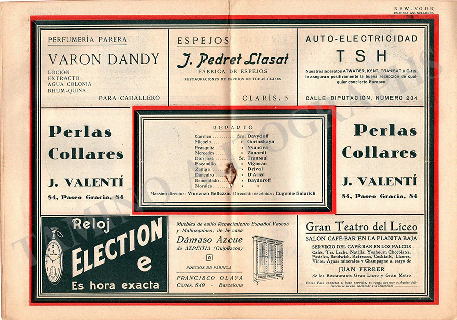 Gran Teatro del Liceu - Collection of 36 Vintage Unsigned Programs - Image 12