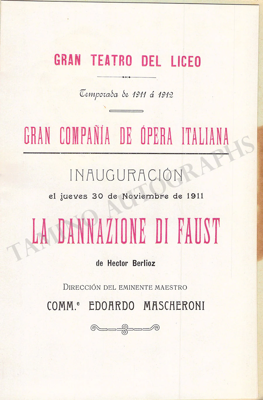 Gran Teatro del Liceu - Collection of 36 Vintage Unsigned Programs - Image 16