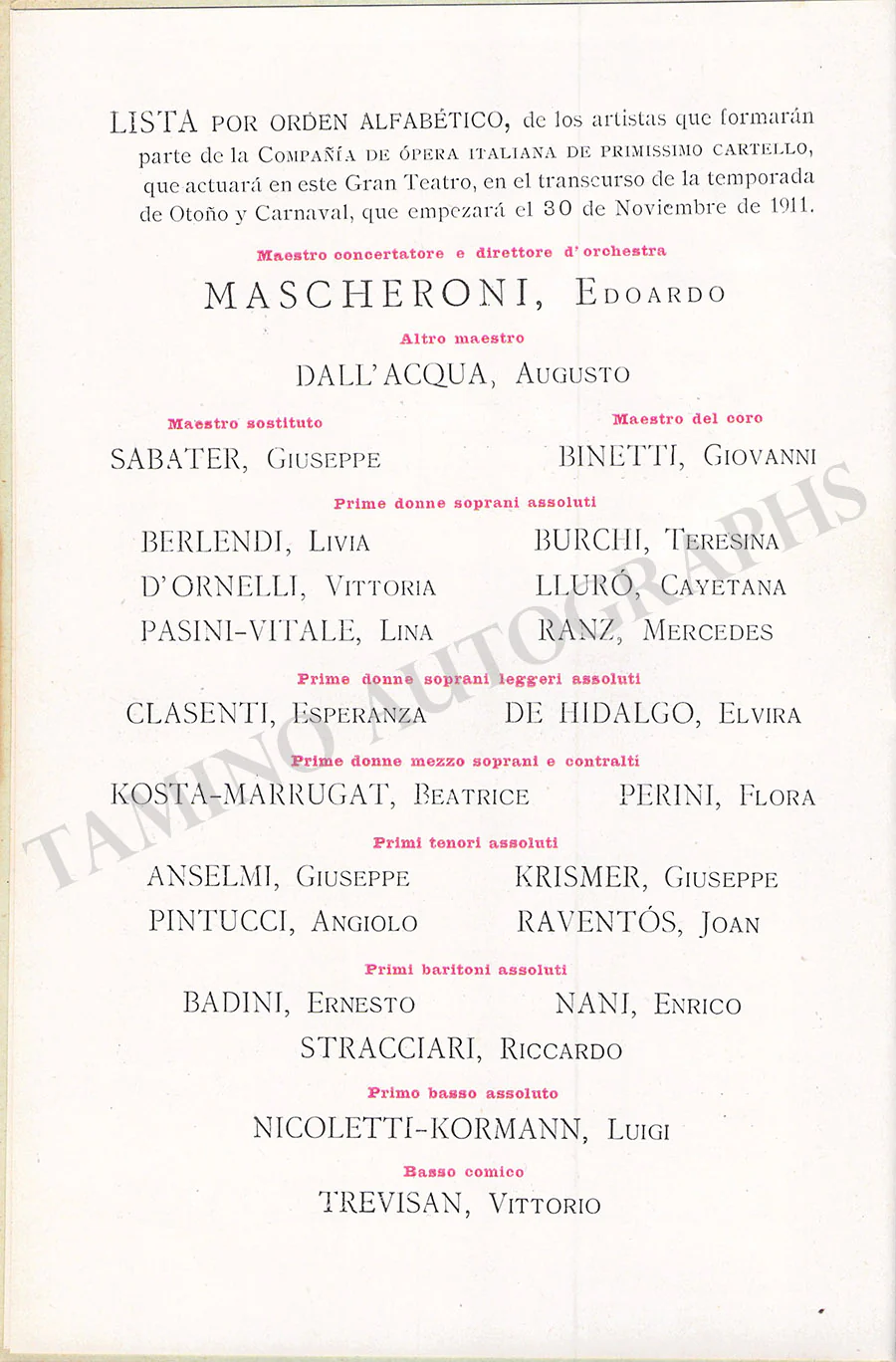 Gran Teatro del Liceu - Collection of 36 Vintage Unsigned Programs - Image 17