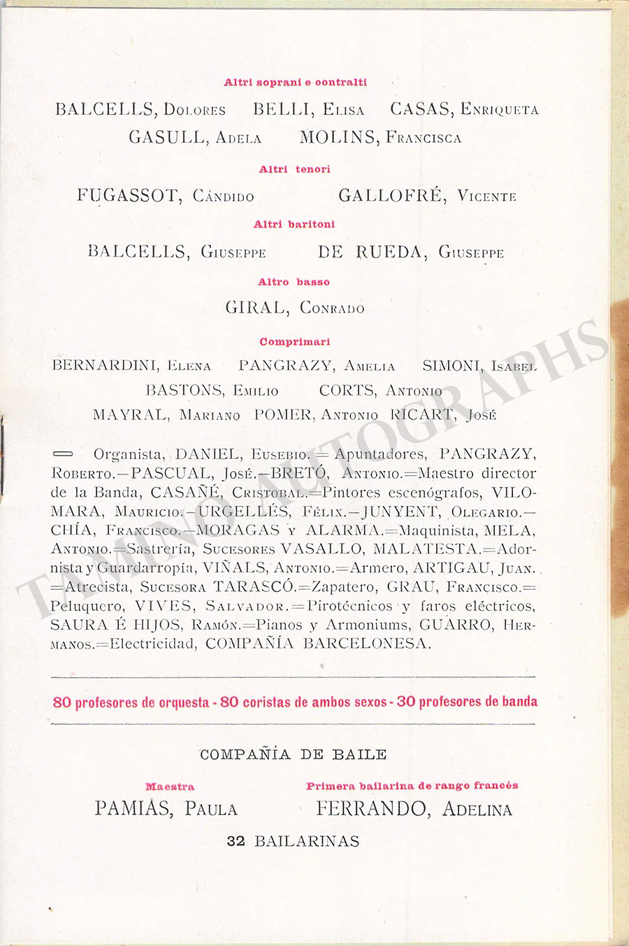Gran Teatro del Liceu - Collection of 36 Vintage Unsigned Programs - Image 18