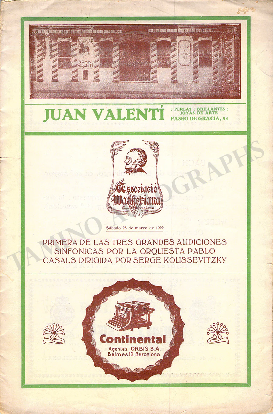 Gran Teatro del Liceu - Collection of 36 Vintage Unsigned Programs - Image 25