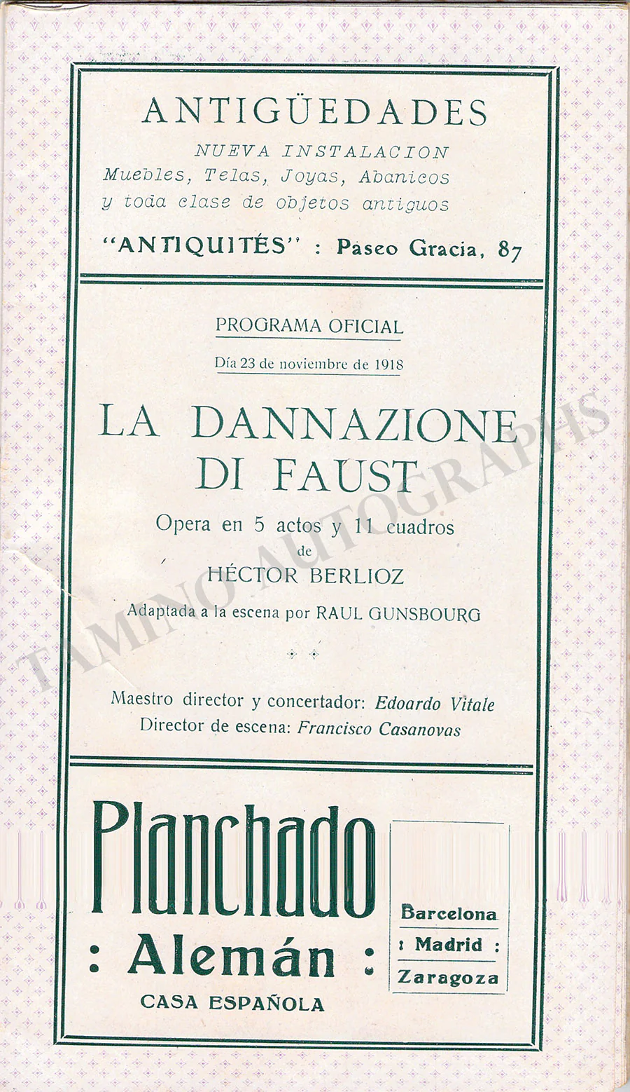 Gran Teatro del Liceu - Collection of 36 Vintage Unsigned Programs - Image 47