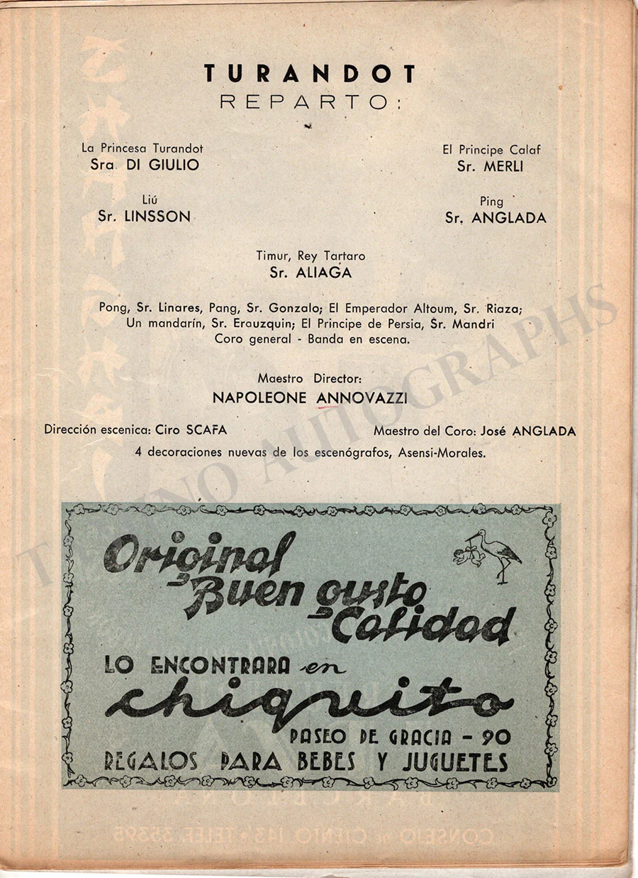 Gran Teatro del Liceu - Collection of 36 Vintage Unsigned Programs - Image 52