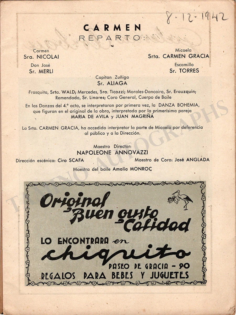Gran Teatro del Liceu - Collection of 36 Vintage Unsigned Programs - Image 54