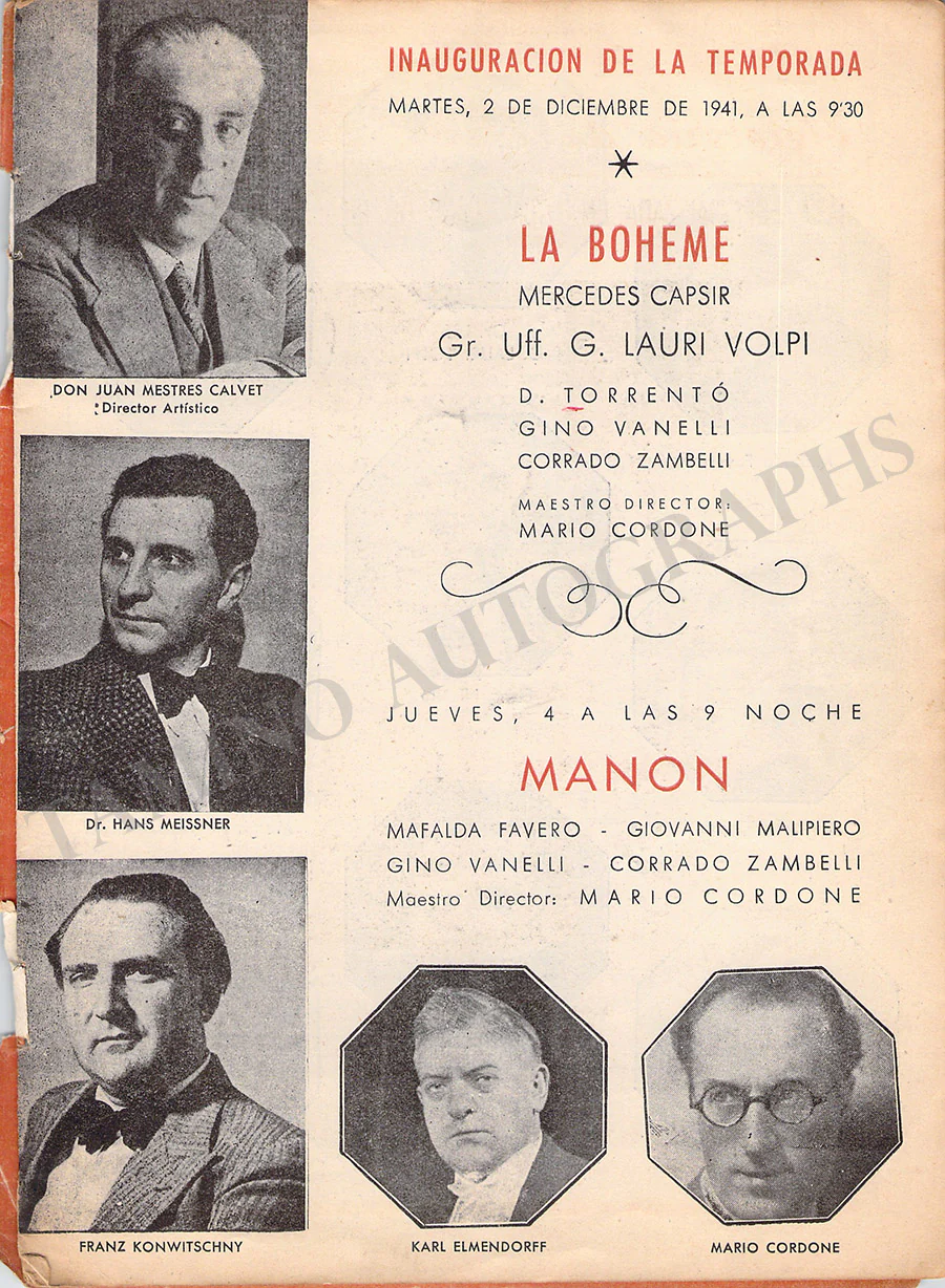 Gran Teatro del Liceu - Collection of 36 Vintage Unsigned Programs - Image 72