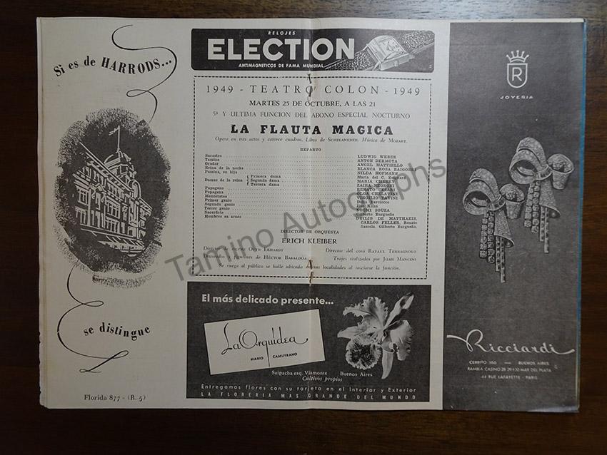 Great Conductors at Teatro Colon - Large Lot of 43 Programs 1948-1988! - Image 14