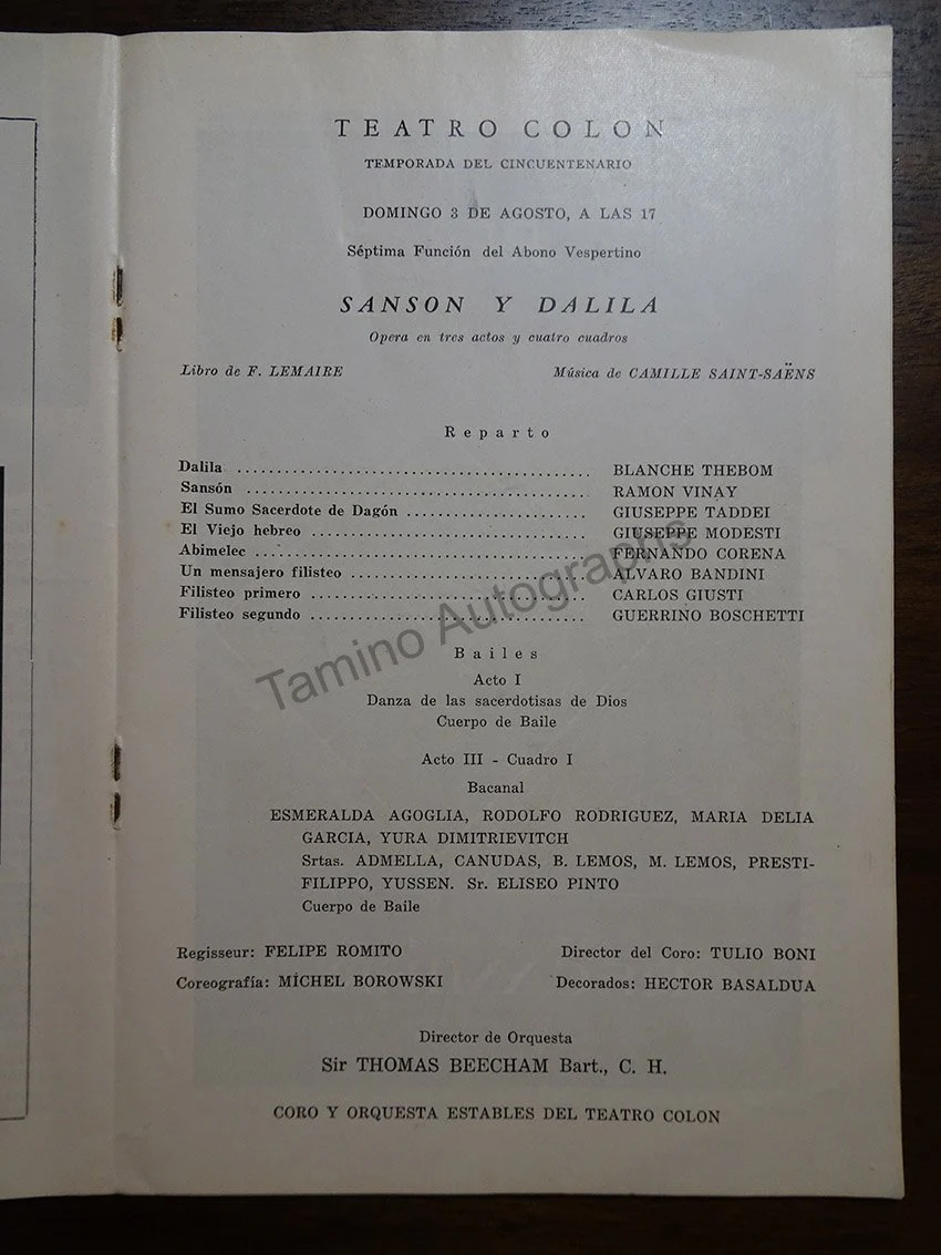 Great Conductors at Teatro Colon - Large Lot of 43 Programs 1948-1988! - Image 44