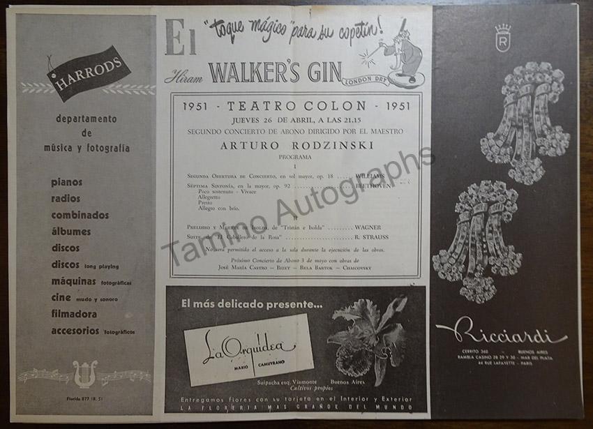Great Conductors at Teatro Colon - Large Lot of 43 Programs 1948-1988! - Image 5