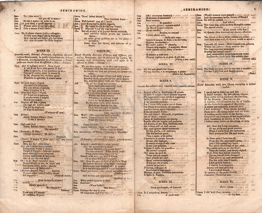 Grisi, Giulia - Mario, Giovanni - Program Semiramide - Image 3
