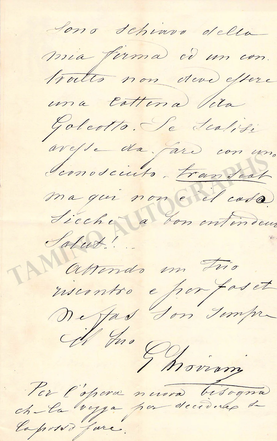 Moriami, Gustavo - Set of 2 Autograph Letters Signed - Image 5
