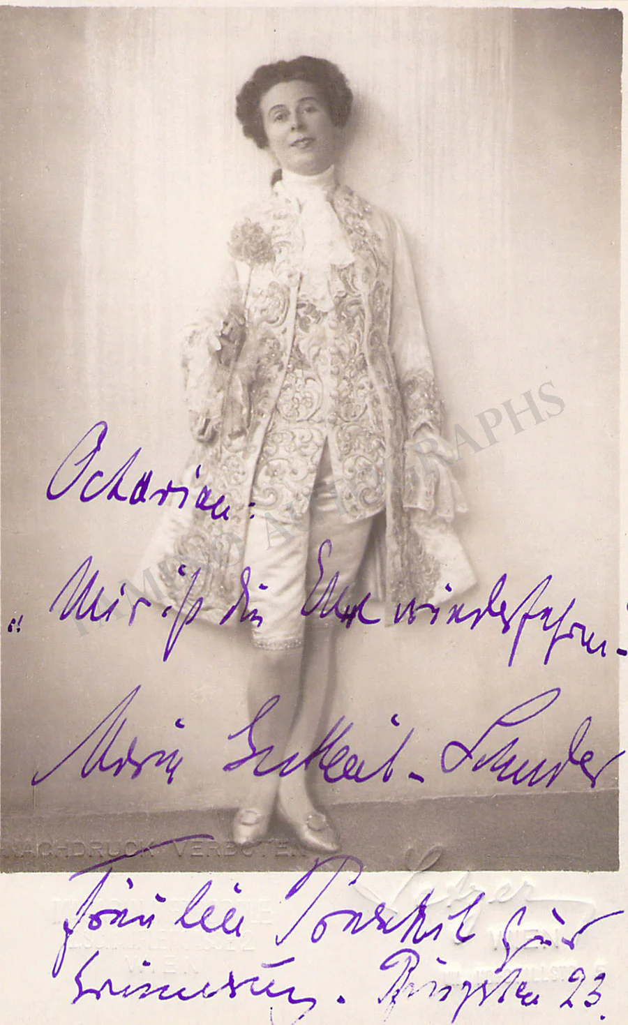 GUTHEIL-SCHODER, Marie (Various Autographs) - Image 24