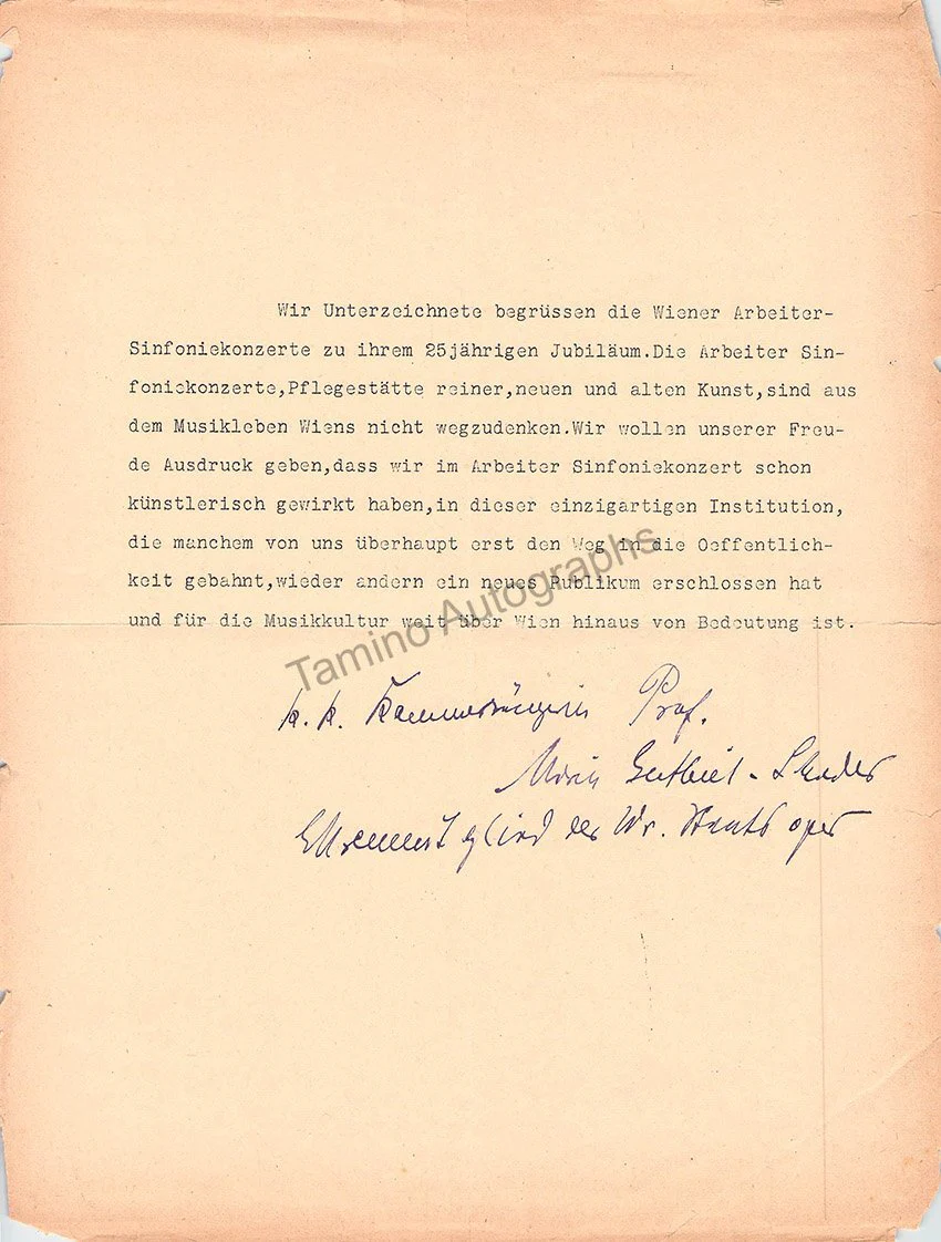 GUTHEIL-SCHODER, Marie (Various Autographs) - Image 6