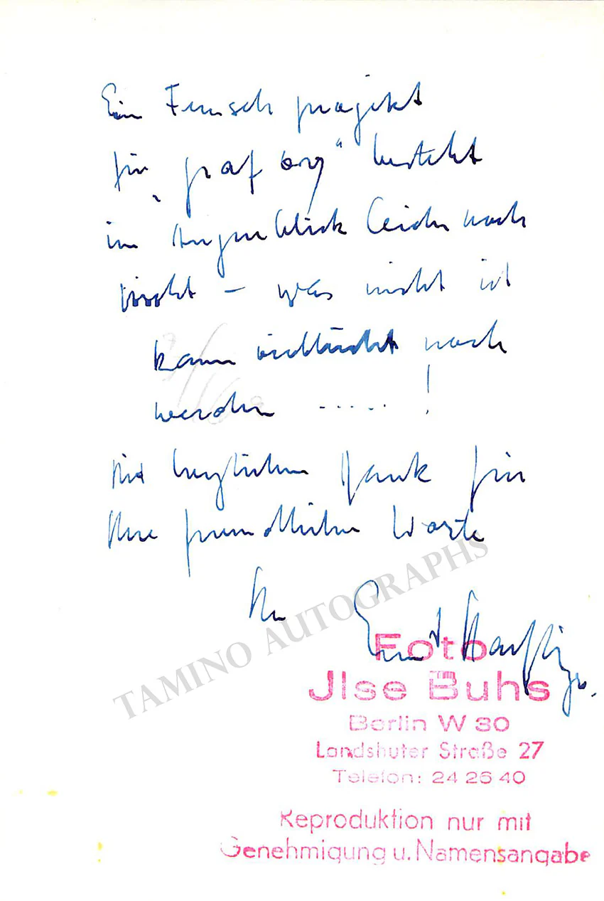 HAEFLIGER, Ernst (Various Autographs) - Image 9