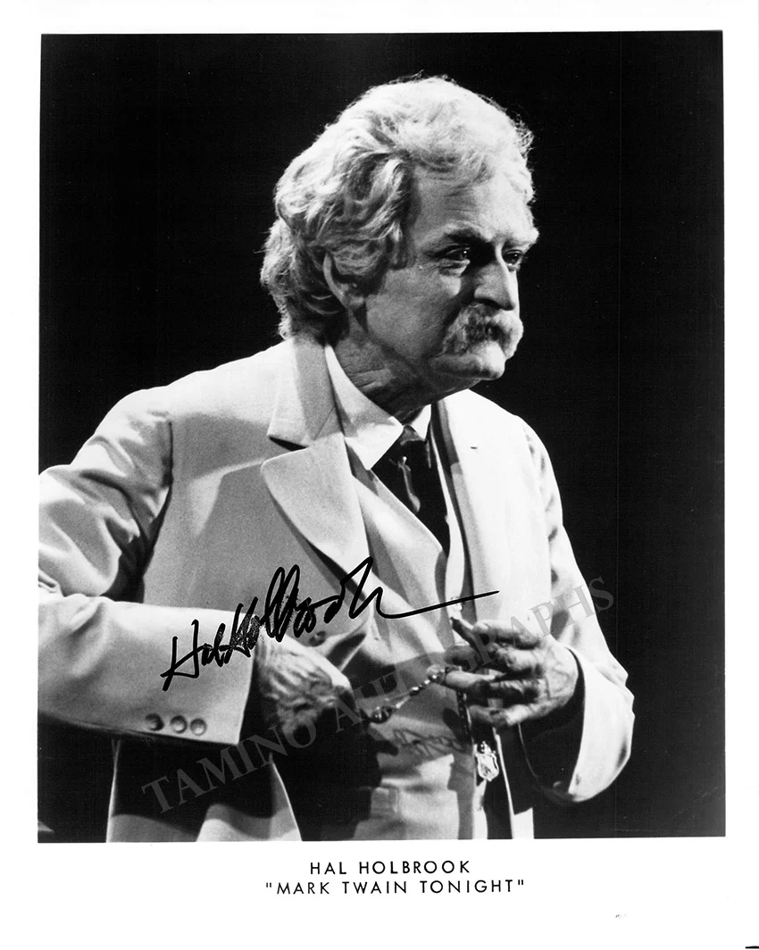 Holbrook, Hal - Signed Photograph in "Mark Twain Tonight"