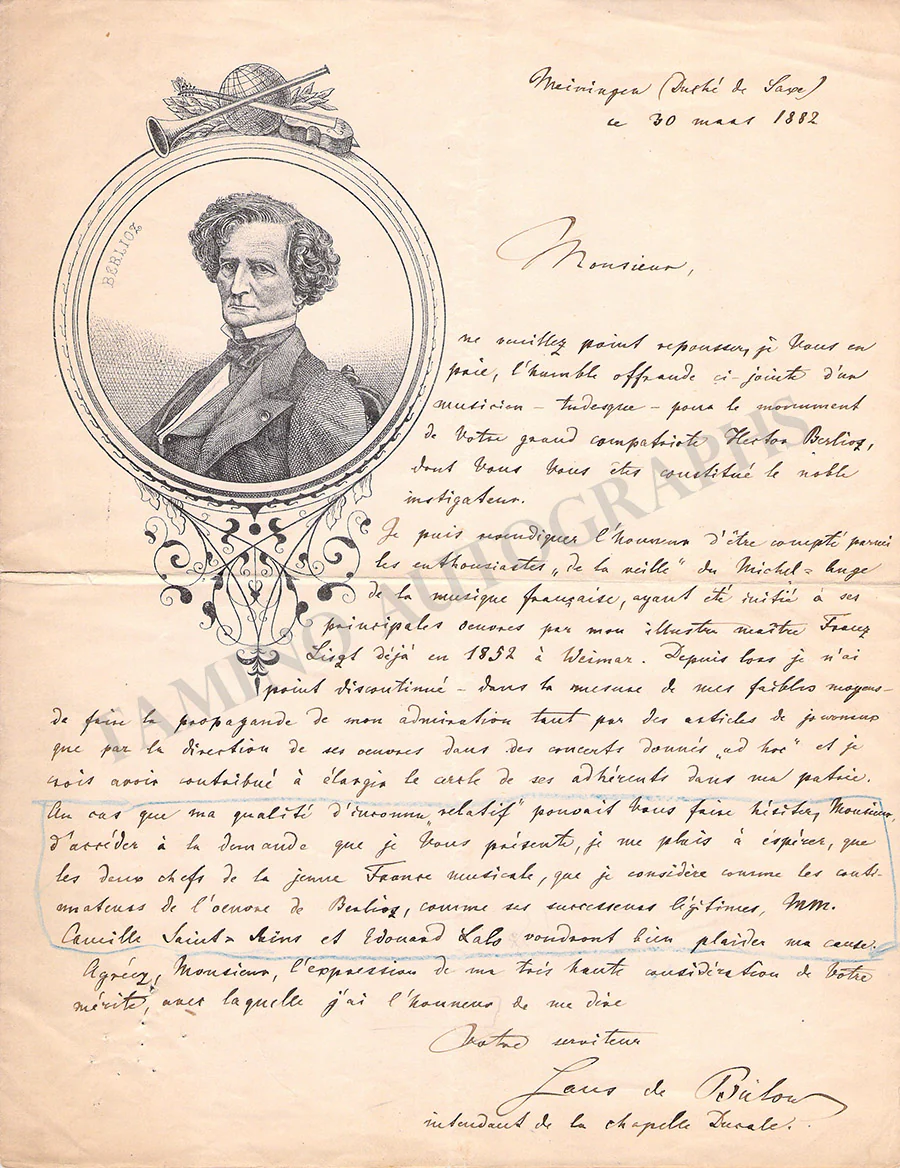 Bulow, Hans von - Various Autographs - Image 3