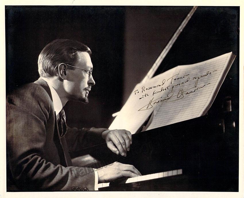Hanson, Howard - Signed Photo